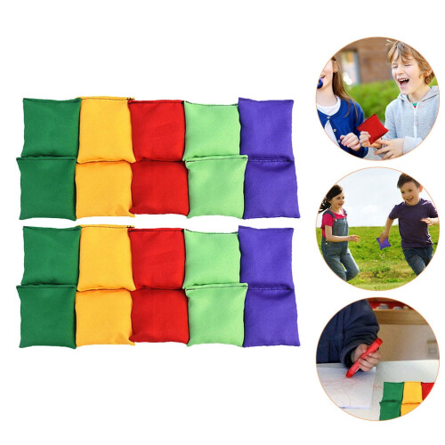 Mini nylon bean bags for sack toss 5 pieces