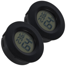 OUNONA Digital Termometer Hygrometer Väggmonterbar Svart