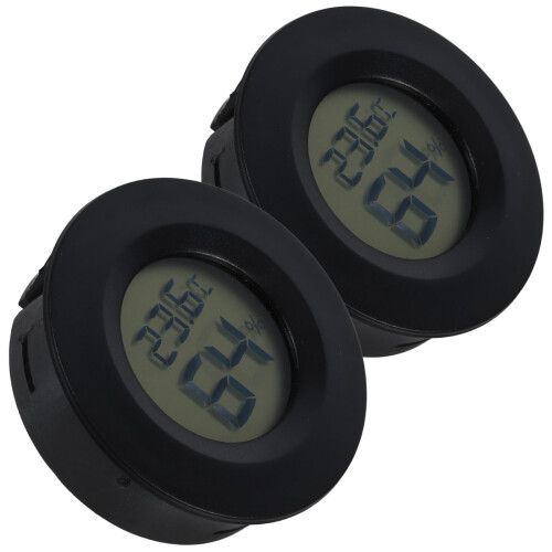 OUNONA Digital Termometer Hygrometer Väggmonterbar Svart