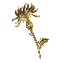 Thistle Flower Brooch Alloy Materials Elegant Lapel Pin Clothing