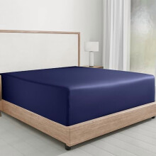Dra-på-lakan i 100 % bomullssatin, queen size