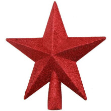 Glitter Christmas Tree Star Topper 20cm