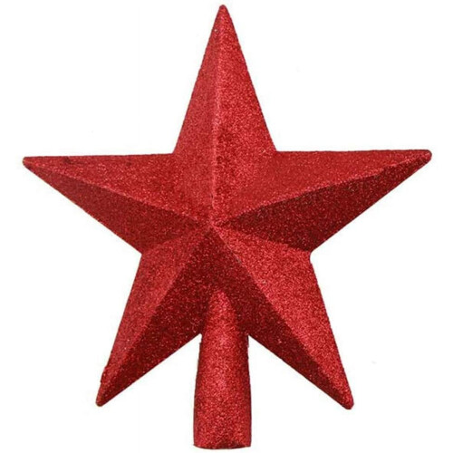 Glitter Christmas Tree Star Topper 20cm