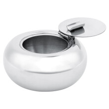 Stainless Steel Lidded Ashtray for Home Hotel KTV