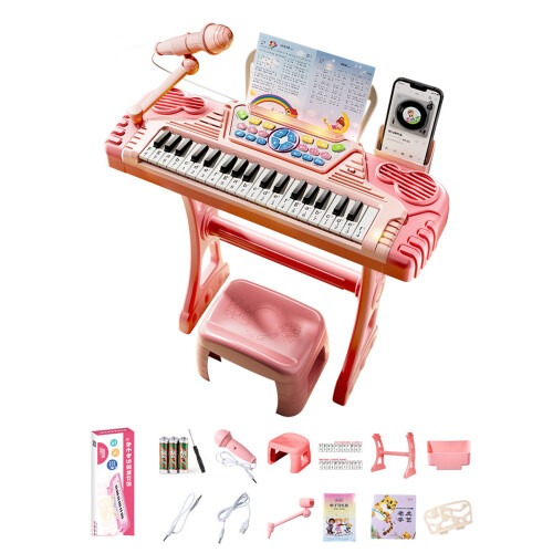 Interactive Musical Keyboard For Babies And Toddlers-Pink