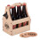 Wooden beer holder with bottle opener 1