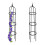 Trellis 100 cm, set of 2 1