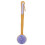 Relaxing Massage Bath Brush Using Silicone Flocking Head-Purple 1