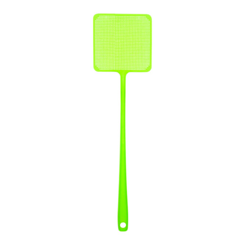 Scacciamosche con manico lungo, resistente, verde, 1 pezzo