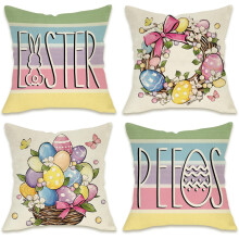 Húsvéti tojásos párnahuzatok 18x18 hüvelykes szett, 4 darabos
