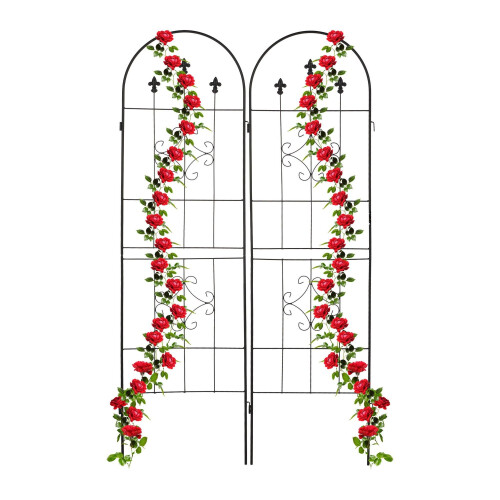 Trellis 180 cm set of 2 black