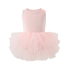 Light Pink Tutu Dress for Girls 5–6 Years, Layered Tulle