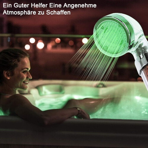 Eco-Chic Luminous Shower Experience, Κεφαλή ντους με απορροφητικό φίλτρο ορυκτών μαργαριταριών, 1
