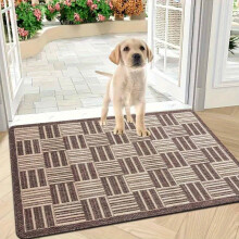 (80cmX120cm(31.49inX47.25) 1pc thick 0.43inch living room floor mat, light luxury cross lattice pattern printed