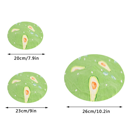 Set di 3 coperchi elastici e ermetici per ciotole da cucina. 1