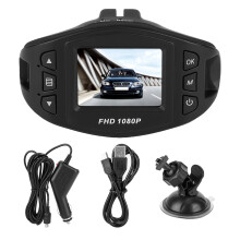 For- og bagkamera, G-sensor til ulykkesoptagelse og loopoptagelse, køreoptager i 1080P HD-opløsning med parkeringsovervågning, indbygget GPS