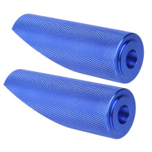Pedane antiscivolo per moto, in lega con bordo affusolato, pedali in alluminio con placcatura lucida per una migliore presa e verniciatura anodizzata.