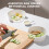 Ycolew droplet-shaped hot pot serving platter with round 5