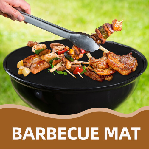 2-Piece BBQ Grill Mat Non-Stick Heat-Resistant 2