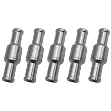 5Stück 10 mm Rück Schlag Ventil Bremse Servover Stärker Kein Rück Lauf Inline Einweg Ventil Rück Schlag Ventil Vakuum Schlauch Aluminium Ventil
