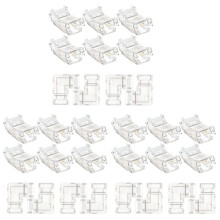 30PCS 2 Pin 8Mm Cob LED Connector Kit for 8Mm Cob LED Strip Lights