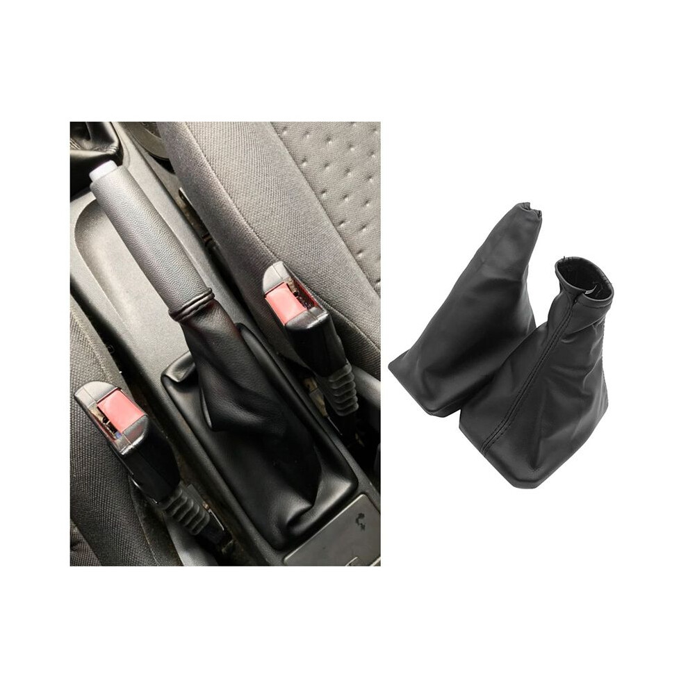 3X Car Shift Boot Shift Dust Cover Leather Gear Shift Cover With Handbrake Boot For Corsa C Tigra B Combo C A 4712491674986