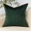 Capa de almofada decorativa com estampa de galhos verdes em veludo, 45x45 cm (18x18 polegadas) 2