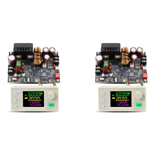 2X XY6020LV CNC Adjustable  Power Supply Constant Voltage Constant Current Maintenance 20A/1200W Step-Down Module