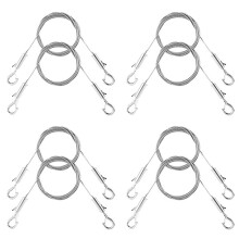 8PCS Adjustable Picture Hanging Wire Kit - Heavy Duty Hardware , 1M X1.5Mm Stainless Steel Cables Hanging Rope