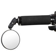 Stoßfester konvexer Fahrradspiegel, universelles Design & schlagfestes, faserverstärktes Nylon, HD-Glaslinse für klare Sicht, drehbar und