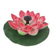 Fiori di loto galleggianti artificiali, fontana solare a basso consumo energetico per piscina, design ecologico che garantisce un utilizzo a lungo