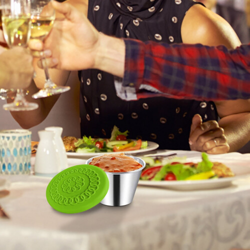 Edelstahl-Gewürzbecher mit Deckel – 1er-Pack 1