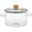 Ribbed Glass Stew Pot with Lid, 1350ml 4