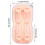 Forma de gelo XIUH em silicone de qualidade alimentar rosa 3