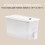 Distributeur de boissons avec robinet, 1 gallon, blanc 2