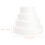 4-Piece White Foam Cake Dummy Set for Decorating Practice 3