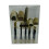 VeZee Wegwerp Plastic Bestekset – Wit & Goud, 4