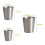 Gobelet empilable en acier inoxydable isolé 3 pouces 2