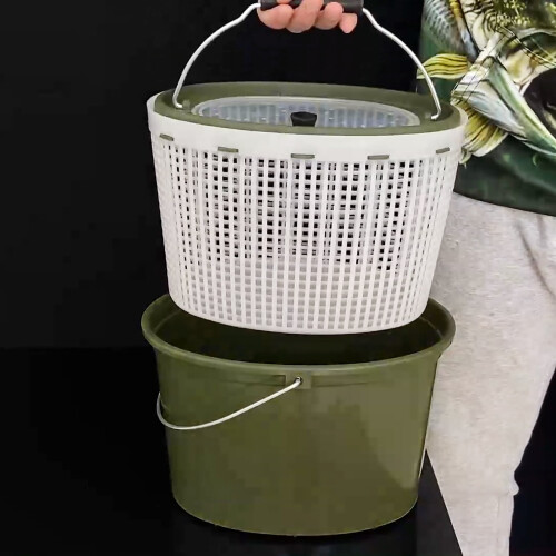 Buicéad baoite éisc le láimhseáilBosca éisc 2-in-1 2