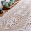 QUTETN white cotton lace table runner rectangular 4