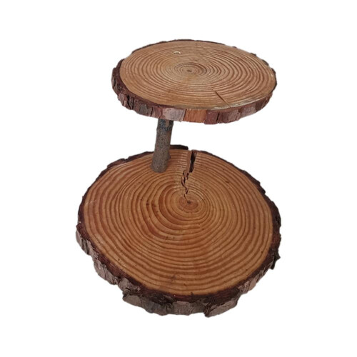 Wooden wedding cake stand two-tier rustic 3-tier 2