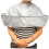 Foldable Hair Cutting Cape for Adults, Waterproof Grey 4
