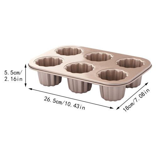 Mini Bundt Cake Pans6-Cup Straight Cup 1