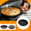 8-inch geperforeerde pizzapan van koolstofstaal 5