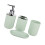 Badezimmer-Essential-Set, 4-teiliges-Morandi Green 1
