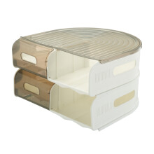Doppelschichtige rollende Eierhalter, U-förmiger-Beige