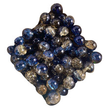 Perles de verre scintillantes transparentes, 50 pièces, pour-C