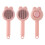 Brosse de Massage pour animaux de-Style oreille de lapin rose 1