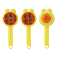 Brosse de Massage pour animaux de-Style oreille de lapin jaune