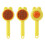 Brosse de Massage pour animaux de-Style oreille de lapin jaune 1